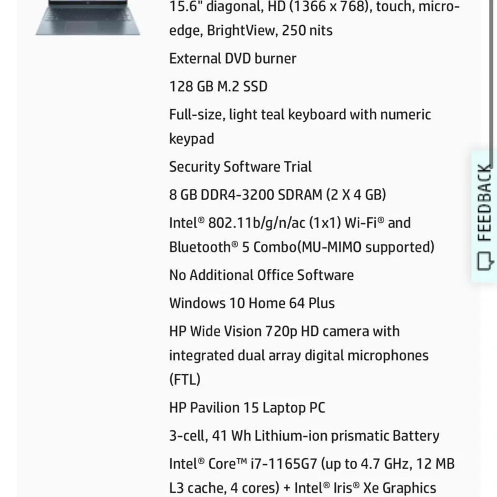HP laptop